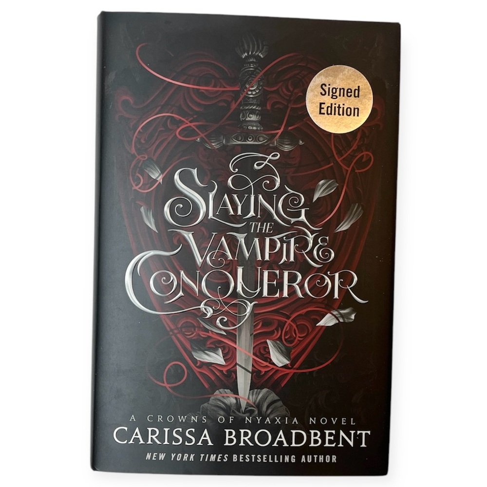 Slaying The Vampire Conqueror By Carissa Broadbent (2025 1st Ed. Signed) New